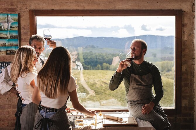 A Brunello Cooking Class with Vineyards View Winery - Your half-day flow: from castle and cellar to Montalcino cooking on a terrace
