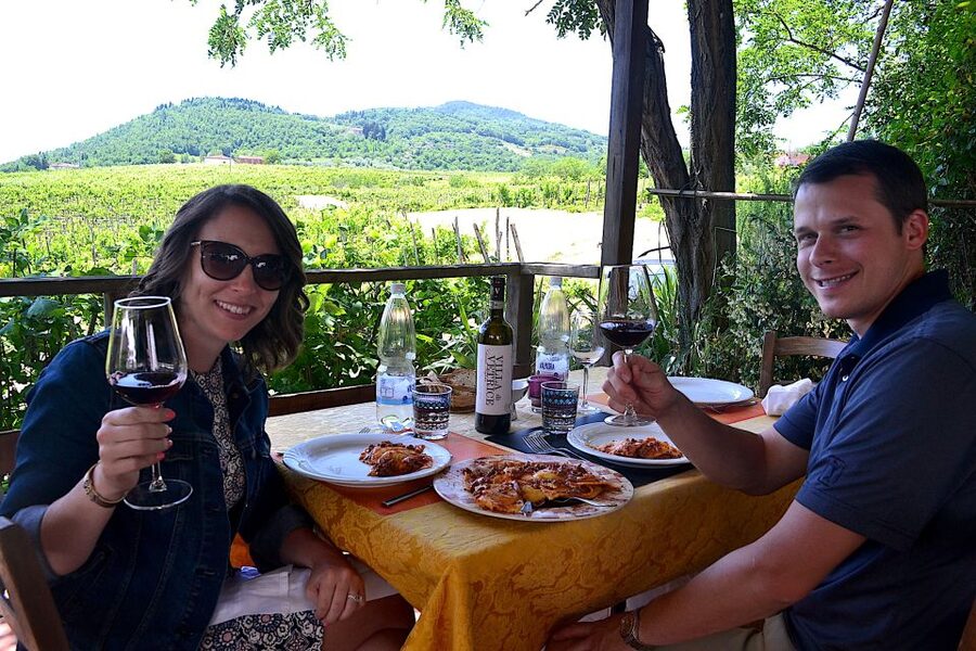 Chianti Rufina: Wine Tour in Castle & Historical Villa - Lunch break in town: pasta, cold cuts, and cheese