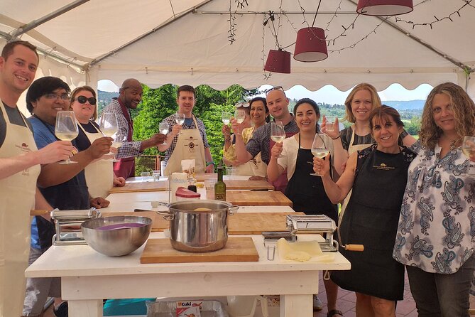 Cooking Class on a Family Farm in Chianti with Lunch - Lunch outdoors in the Tuscan countryside, weather permitting