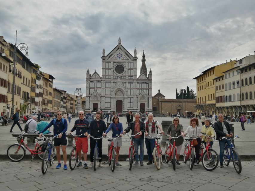 Florence: City Highlights Bike Tour - Santa Croce: a different Florence mood, plus a well-timed stop