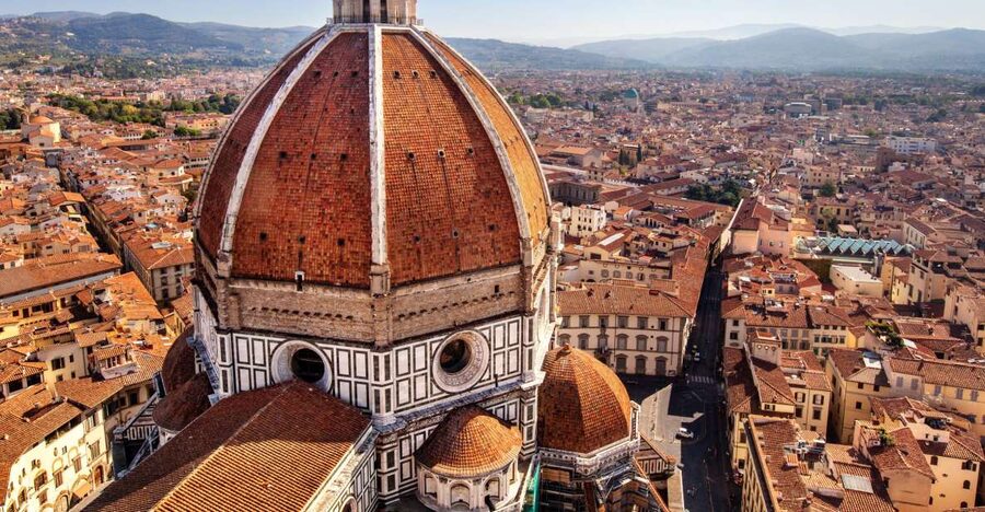 Florence: Climbing Tour of Brunelleschi’s Dome - The Cathedral stained-glass and the dome fresco: where your eyes should go