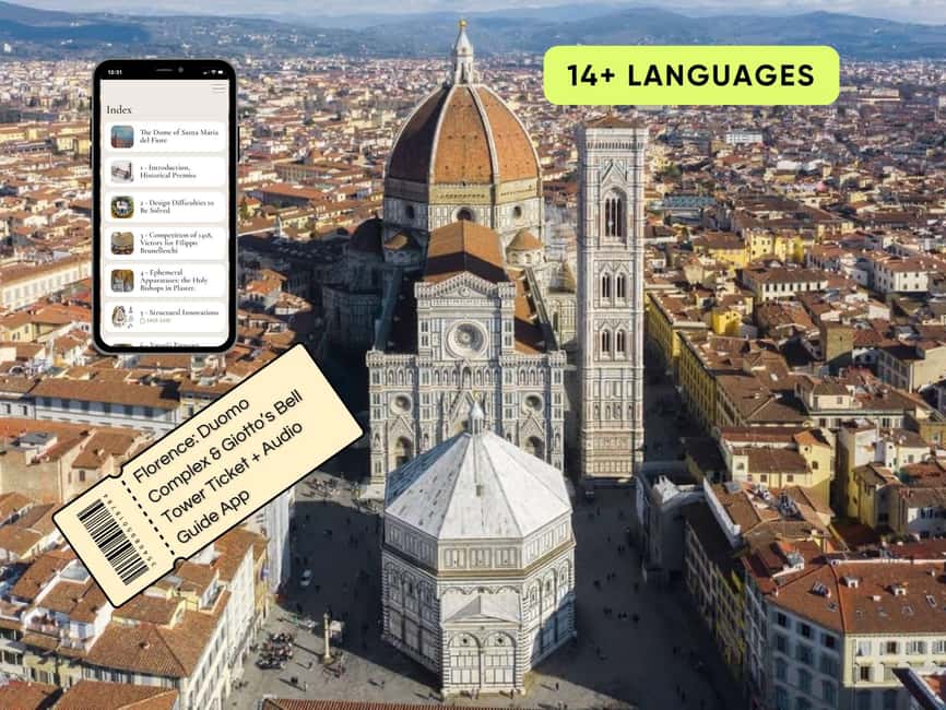 Florence:Duomo Complex & Giotto's Bell Tower Ticket+AudioApp - Key Highlights You Should Know Before You Go