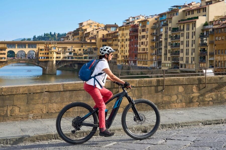 Florence:E-Bike City Tour with stop at Piazzale Michelangelo - Piazzale Michelangelo: photos, coffee time, and the Florence view you came for