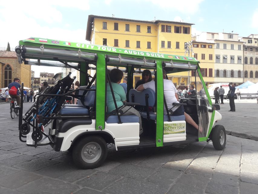 Florence: Eco-Friendly Golf Cart City Tour with Audio Guide - Santa Croce, the National Library, and seeing the Duomo from behind