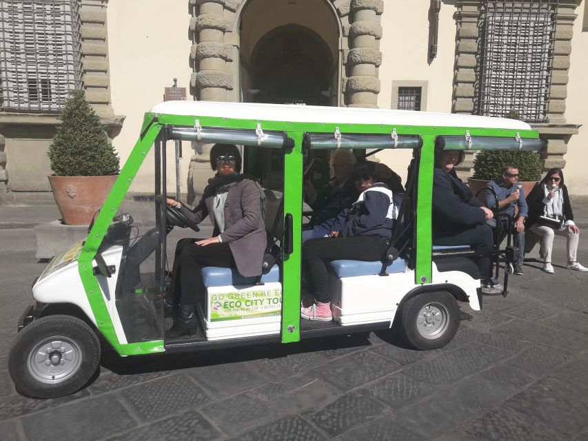 Florence: Eco-Friendly Golf Cart City Tour with Audio Guide - Medici legends, an old hospital reference, and a pass by the central train station