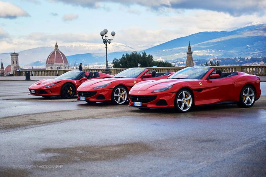 Florence: Ferrari Test Driver with a Private Instructor - Piazzale Michelangelo start: the easiest place to find your supercar moment