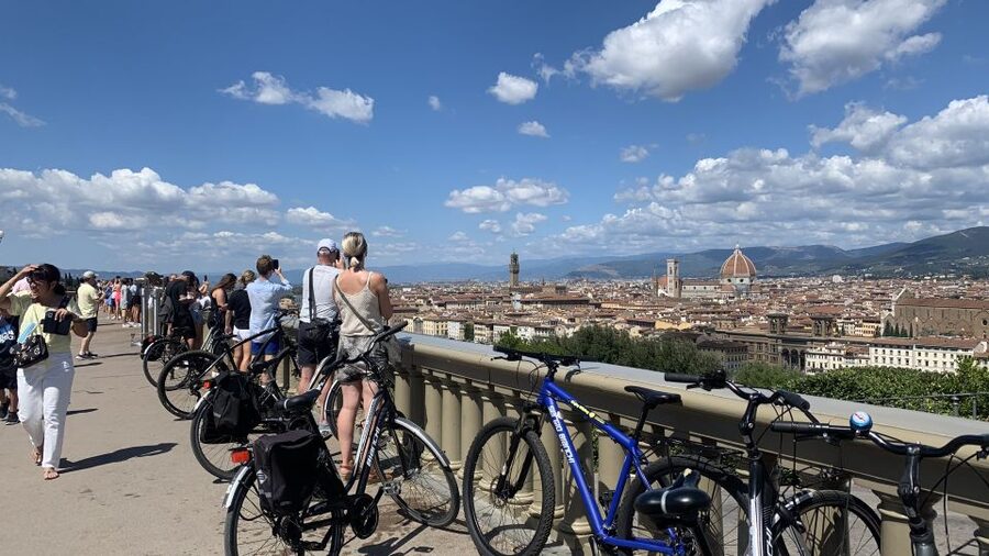 Florence: Guided Bike Tour with Piazzale Michelangelo - Santa Croce, Piazza della Signoria, and Casa di Dante: Art, Power, and Meaning