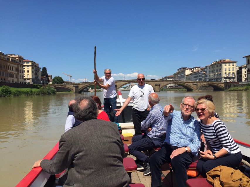 Florence: Guided Gondola Boat Tour with a Glass of Wine - Wine aboard, and what happens for kids