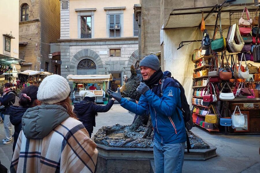 Florence in one Day: Walking Tour with Uffizi and Accademia - Ponte Vecchio and the Porcellino nose-rub stop you’ll remember