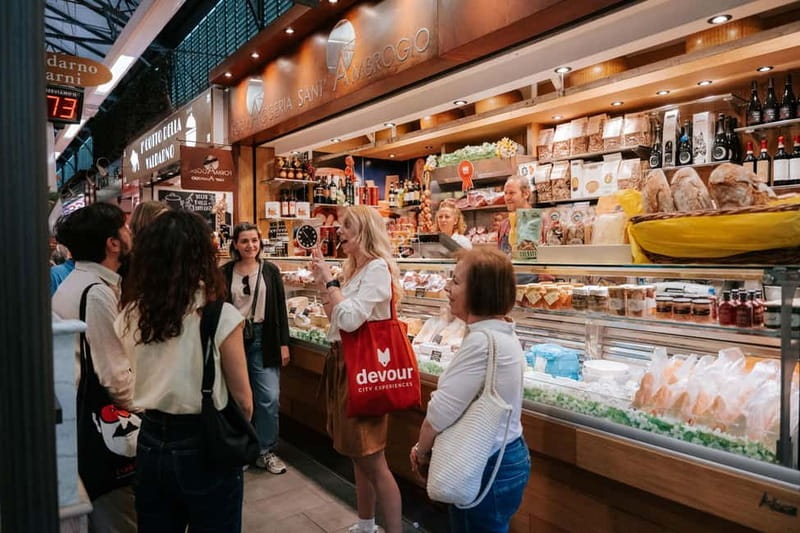 Florence: Local Food, Wine & Market Walking Tour - Wine shop backstreets: bread soup and bruschetta pairing