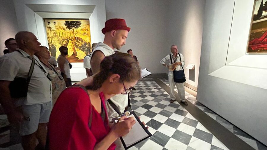 Florence : Painting and Wine - Wine tasting with an artist sommelier: why it feels more than a token pour