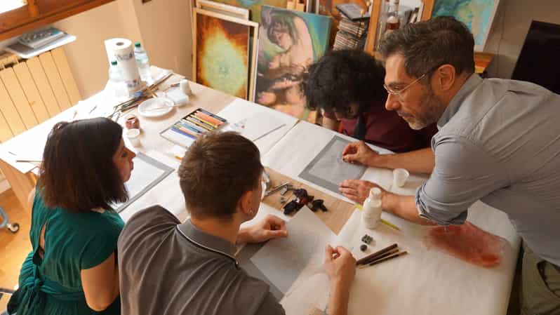 Florence: Painting experience, create your Florentine Lily! - Meet Andrea: 25 Years as an Artist and Professor