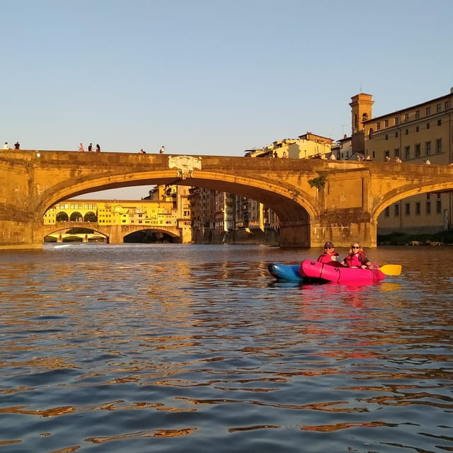 Florence: Ponte Vecchio and City Sights Guided Kayak Cruise - Ponte Vecchio From Under the Arches, Where the Photos Actually Make Sense