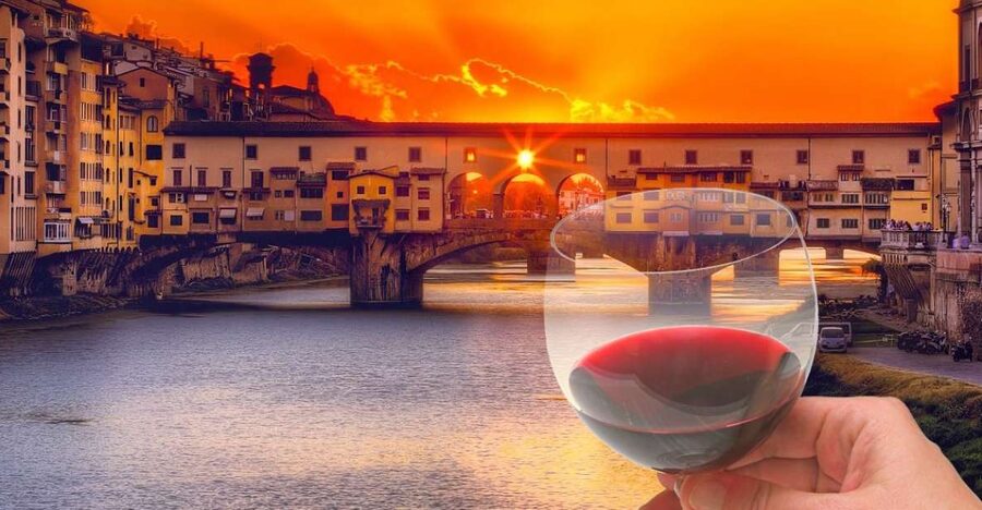 Florence: Sunset Sightseeing Tour and Wine Tasting - Meeting Point on Ponte Vecchio, by Benvenuto Cellini