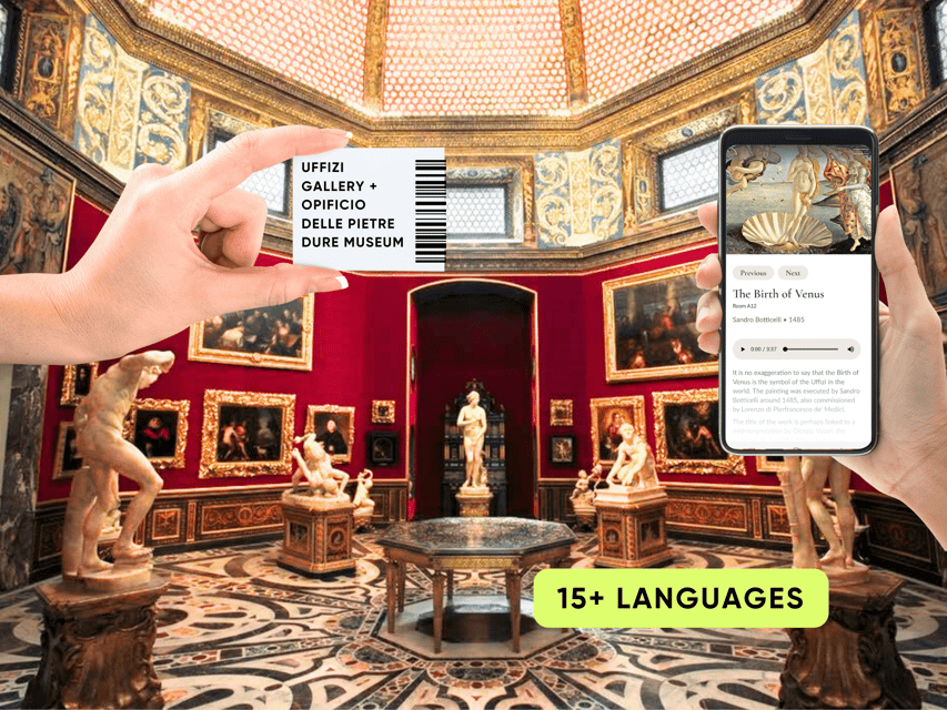Florence: Uffizi Priority Ticket & Masterpieces Audio App - Key highlights at a glance