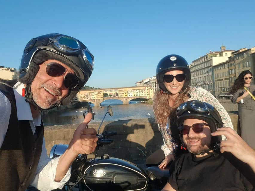 Florence Vintage Motorcycle Sidecar ride - Morning or Sunset - San Miniato al Monte and the Porte Sante: viewpoints plus a tasty break