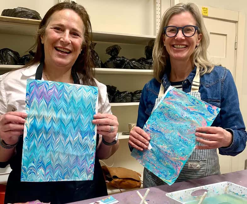 Florentine Paper Marbling Artisan Experience - The Demo: How Patterns Actually Form on Treated Paper