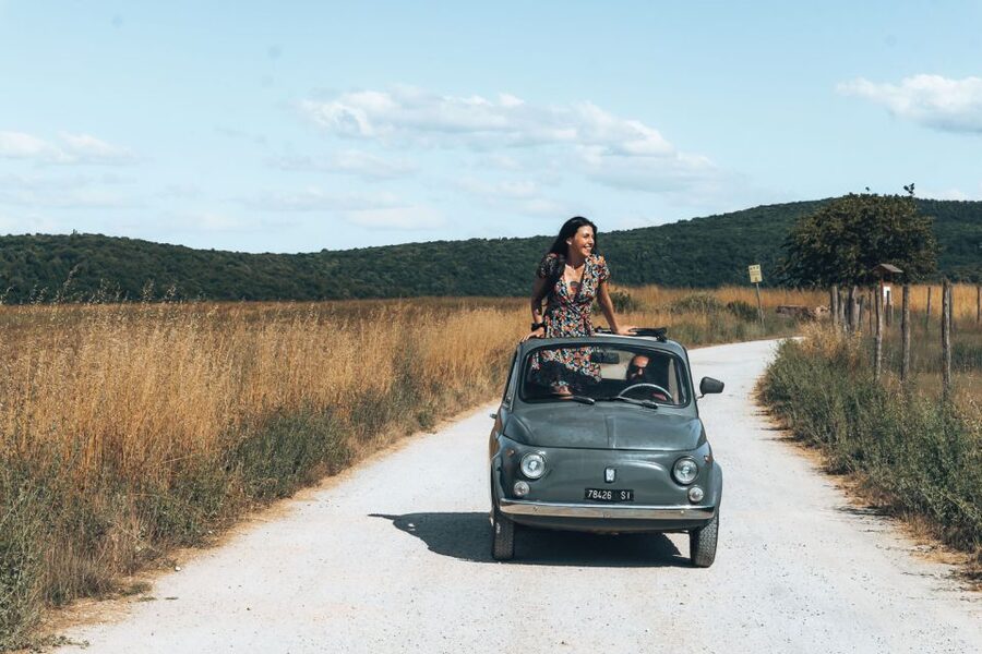 From Siena: Day Tour in a Vintage Fiat 500 with Winery - Driving versus riding: what that manual Fiat contract really means