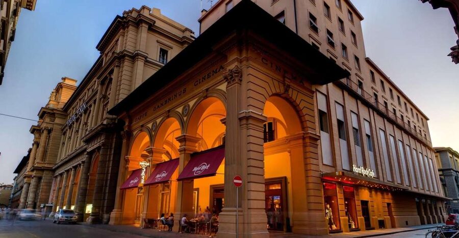 Hard Rock Cafe Florence with Set Menu for Lunch or Dinner - Piazza della Repubblica Setting in the Gambrinus Cinema Building