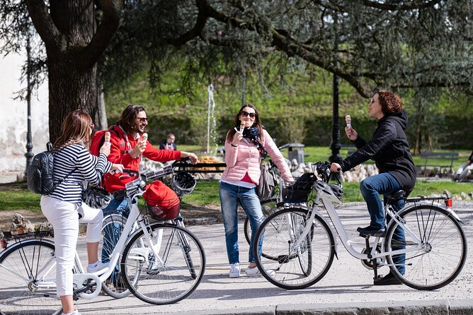 Lucca Bikes and Bites with food tastings for Small Groups or Private - Piazza Napoleone and the final gelato that makes the ride stick