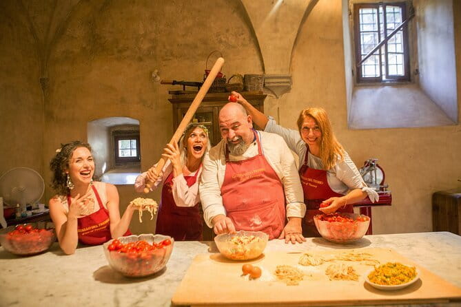 Small Group Pasta Making Class Wine Tasting in a Tuscan Castle - Castle Cellars and Florence Views You Actually Remember