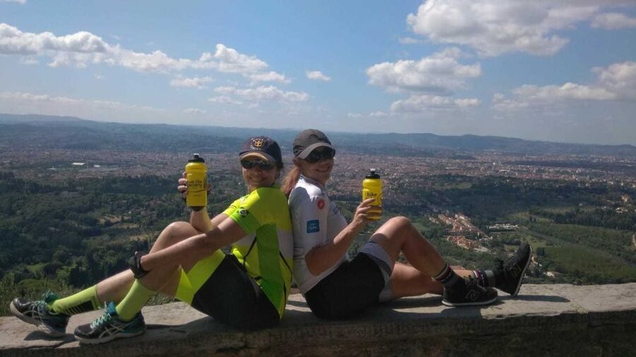 Tuscany Hills Bike Tour with Lunch at farm and Wine Tasting - The viewpoint stop above Florence: your first payoff