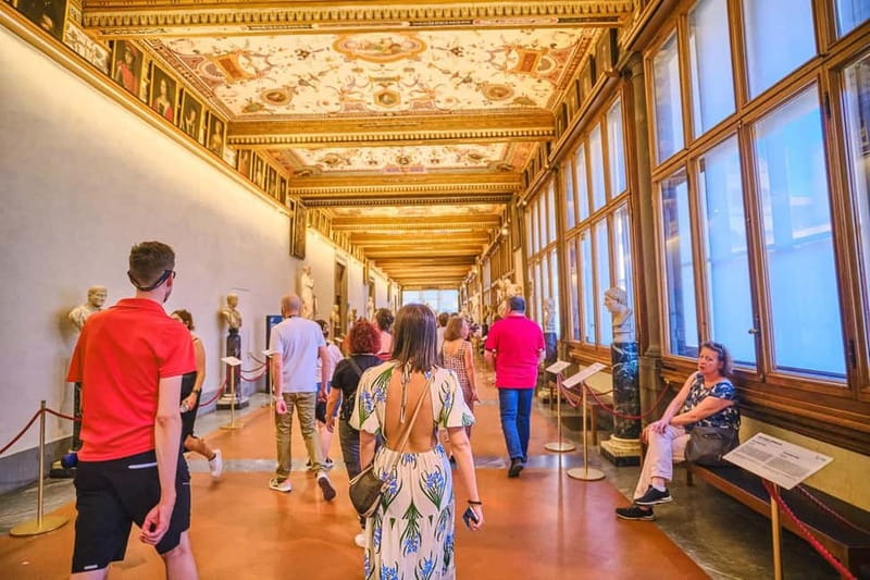 Uffizi Gallery & optional Vasari Corridor Guided Tour - The Boboli Gardens finish near Buontalenti Grotto and the Mannelli Tower bypass